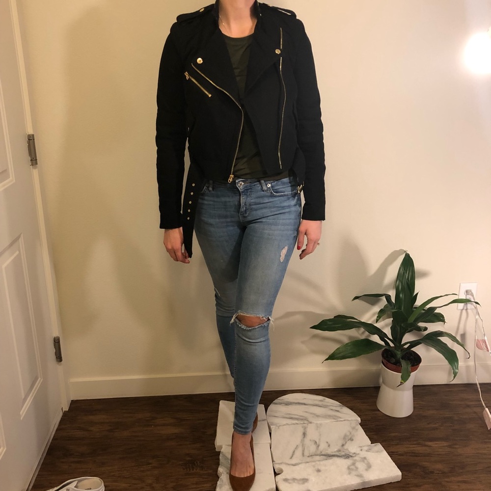 Juicy Couture Black biker  jacket- staple.